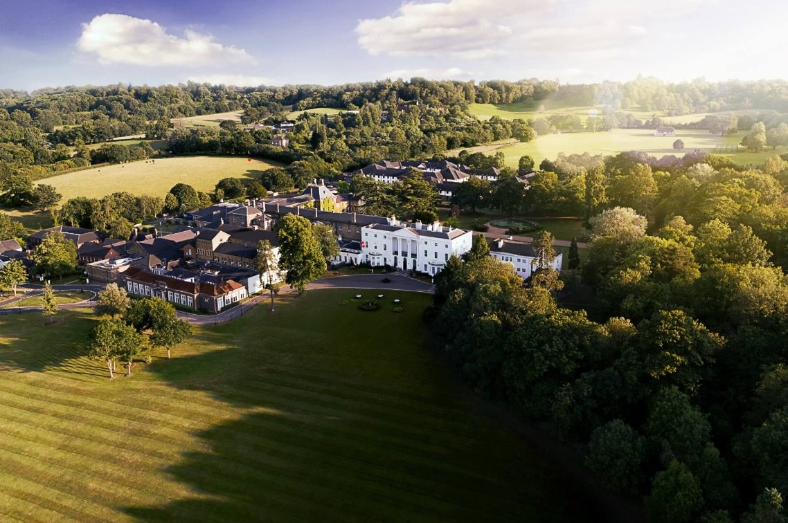 Aerial view of the Beaumont Hotel