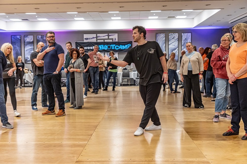 Photograph from the Maxence Martin & Virginie Grondin West Coast Swing Intensive event organised by Jive Addiction
